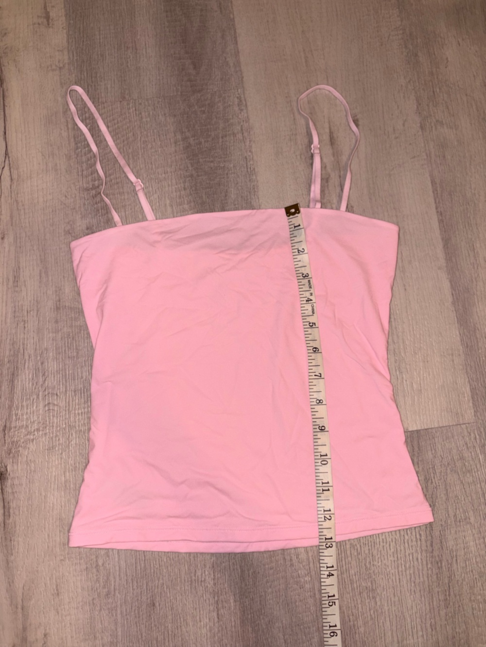 Pink Double-Lined Spaghetti Strap Crop Cami - Picture 4 of 5